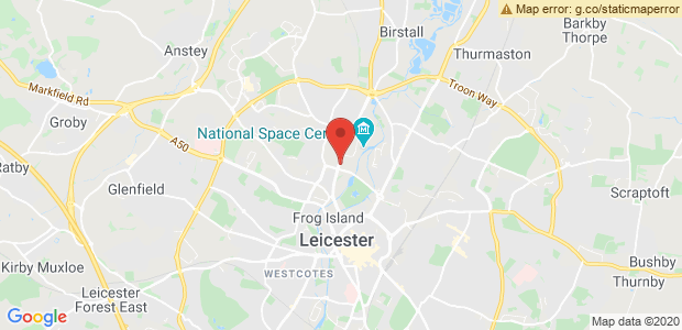 Leicester,Leicestershire Map