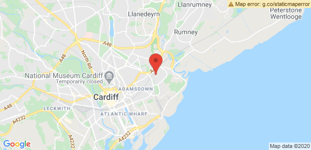 Cardiff,South Glamorgan Map