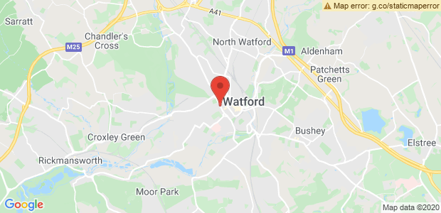 Watford,Hertfordshire Map