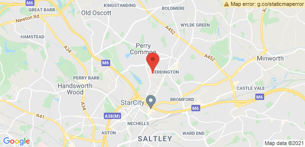 Erdington,West Midlands Map